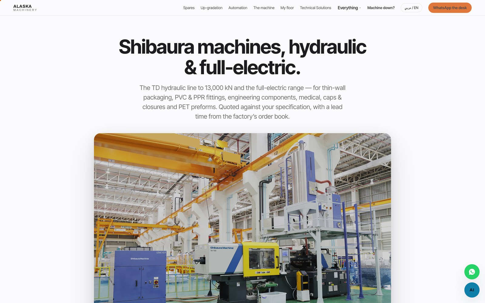 Alaska Machinery — Machines