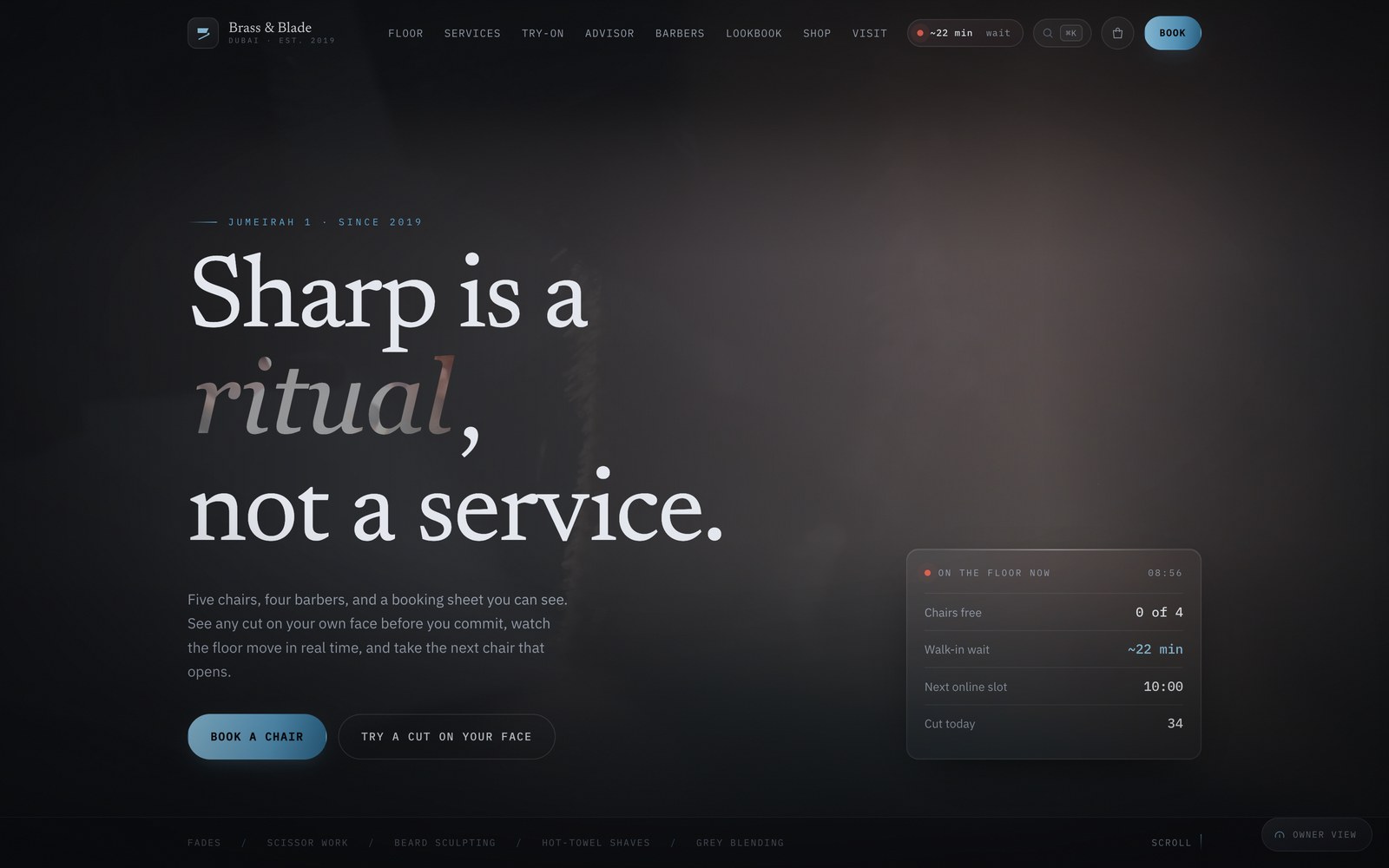 Barbershop demo — Home